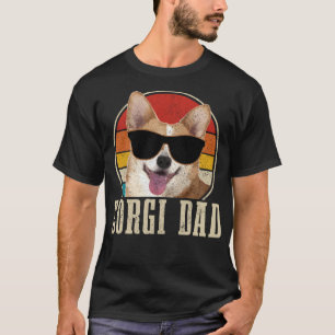 Corgi Dog Corgi Dad Vintage Funny Dog T-Shirt