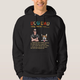 Corgi Dog Dad Definition For Daddy Fathers Day Hoodie