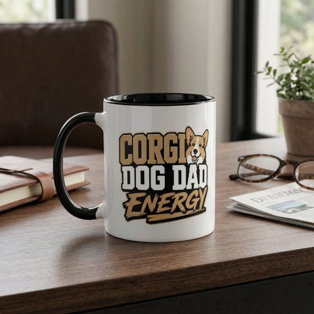 Corgi Dog Dad Energy Mug (Corgi Dog Dad Energy Mug)