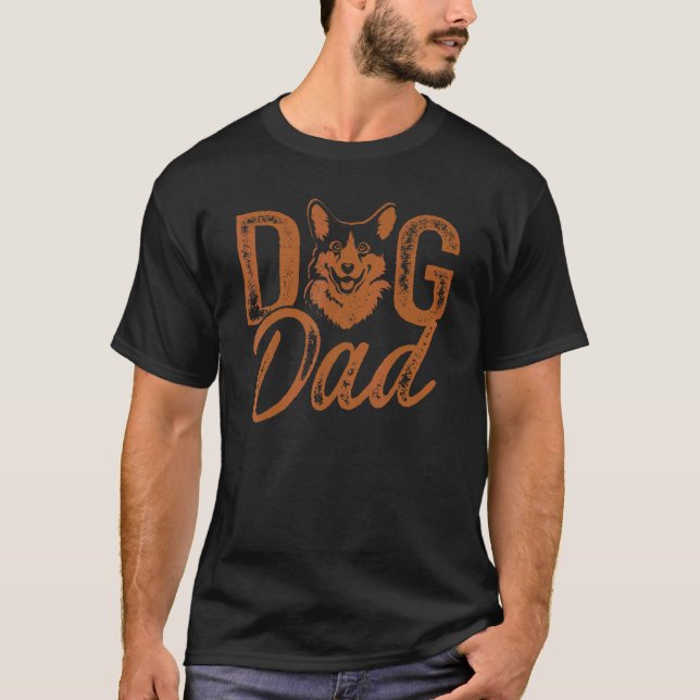 Corgi Dog Dad T-Shirt (Front)