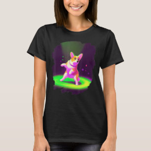 Corgi Dog Dancing Retro Breakdancing Dance Dancer T-Shirt