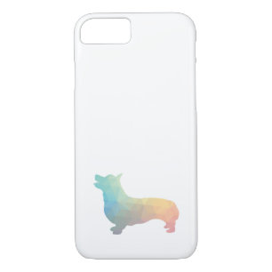 Corgi Dog Geometric Pattern Silhouette Pastel Case-Mate iPhone Case