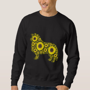 Corgi Dog I Love Mom Sunflower Corgi Sweatshirt
