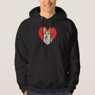 Corgi Dog Love Heart Red Cute Animal Pet Hoodie