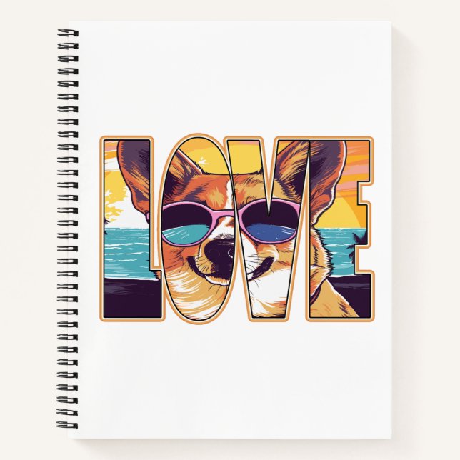 Corgi Dog Love Notebook (Front)