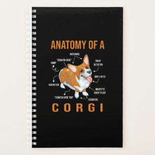 corgi dog lover funny planner