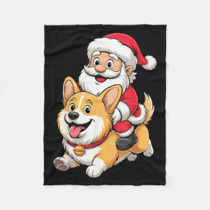 Corgi Dog Lover Kids Men Women Corgi Christmas Paj Fleece Blanket