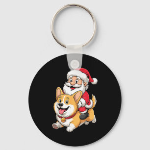 Corgi Dog Lover Kids Men Women Corgi Christmas Paj Keychain