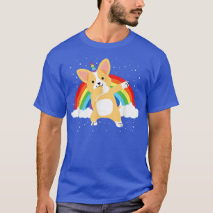 Corgi Dog LoverSpace Galay Rainbow Corgicorn T-Shirt