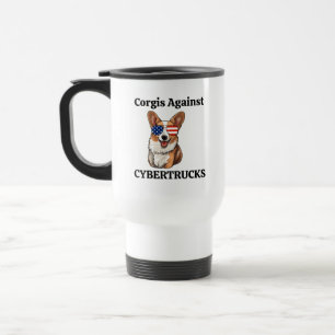 Corgi Dog Mom Dad Feminist Friend Coworker Coffee Travel Mug