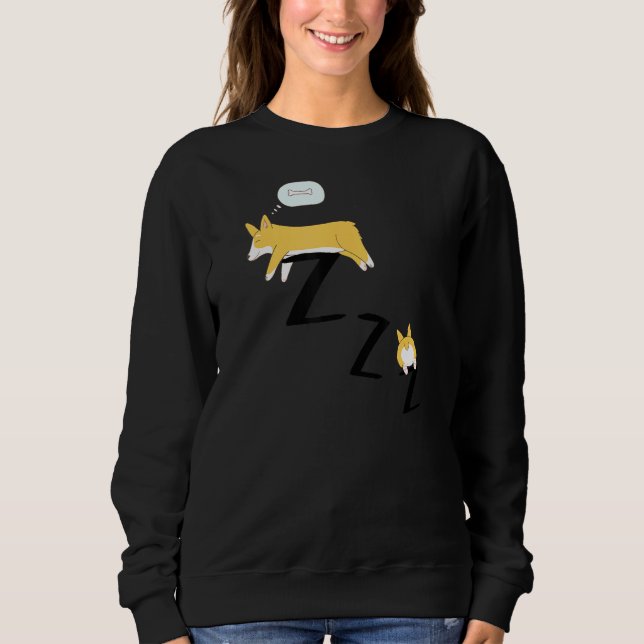 Corgi Dog Pajama Sleep Sweatshirt (Front)