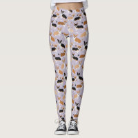 Corgi Dog Paws and Bones Leggings