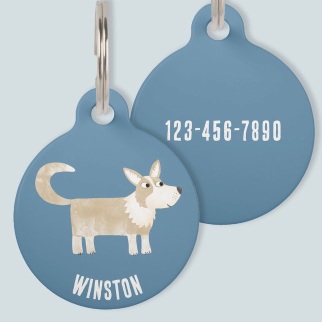 Corgi Dog Personalized Pet Tag (Creator Uploaded)