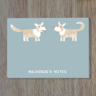 Corgi Dog Personalized Post-it Notes