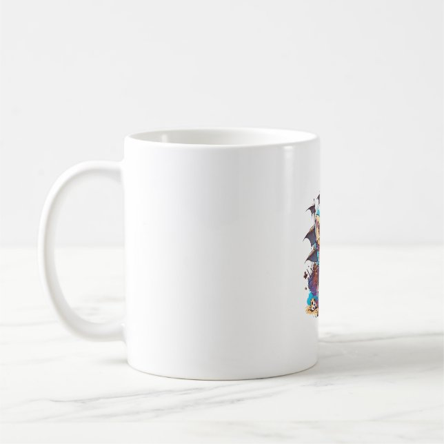 Corgi Dog Pirate Coffee Mug (Left)