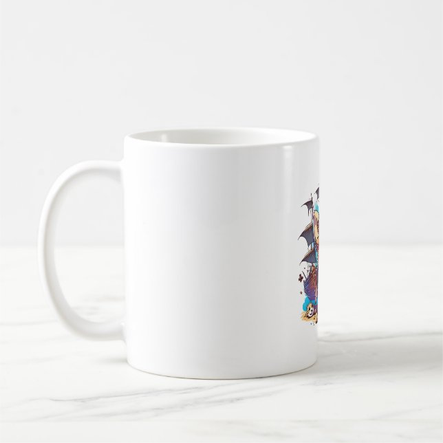 Corgi Dog Pirate Coffee Mug (Left)
