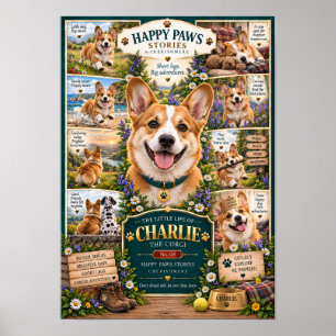 Corgi Dog Poster   The Little Life of Charlie