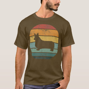 Corgi Dog Retro Vintage 70s 80s Style Breed Kennel T-Shirt