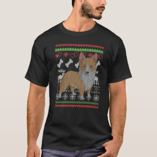 Corgi Dog Santa Claus Ugly Christmas Pattern X Mas T-Shirt