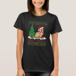 Corgi Dog Santa Hat Matching Ugly Corgi Christmas T-Shirt<br><div class="desc">Corgi Dog Santa Hat Matching Ugly Corgi Christmas</div>