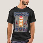 Corgi Dog Santa Hat Ugly Christmas Sweater<br><div class="desc">Corgi Dog Santa Hat Ugly Christmas Sweater</div>