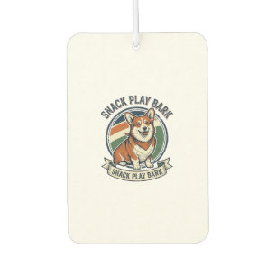 Corgi Dog Shirt Funny Vintage Engraving Pet Lover Air Freshener