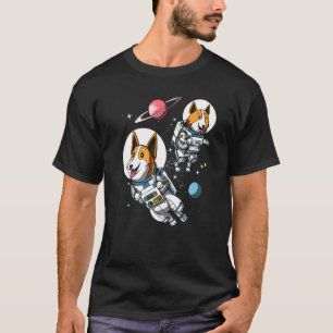 Corgi Dog Space Astronaut Science Fiction Kids Boy T-Shirt