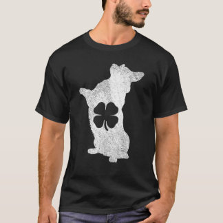 Corgi Dog St. Patrick S Day Shamrock C Irish T-Shirt
