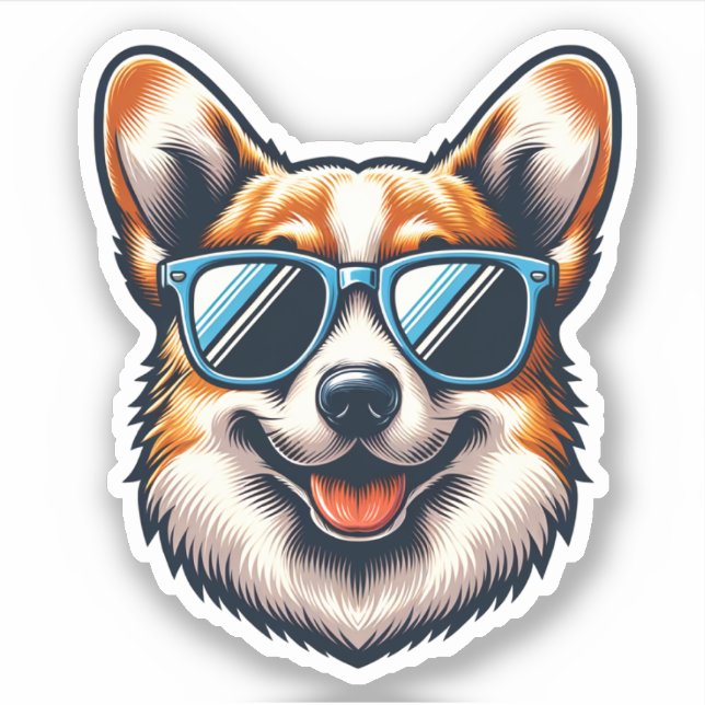 Corgi Dog Sticker (Front)