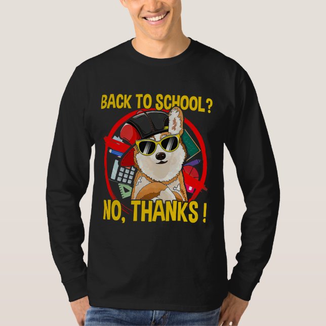 Corgi Dog Sunglasses T-Shirt (Front)