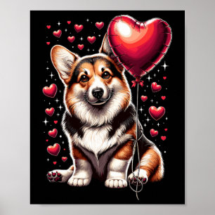 Corgi Dog Valentine's Day Dog Owner Valentine 1  Poster
