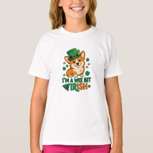 Corgi Dog "Wee Bit Irish" Funny St. Patrick's Day  T-Shirt