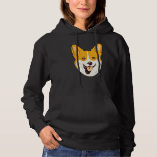 Corgi Dogs Face Puppy Pet Owner Dog Hoodie