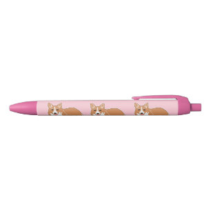Corgi Dogs Pink Pens