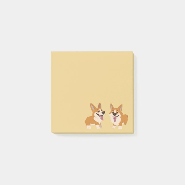 Corgi Dogs Post-it Notes (Front)