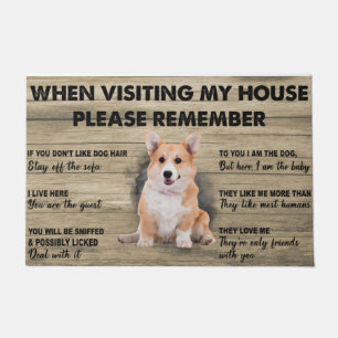 Corgi Doormat, Cute dog doormat, Welsh Corgi mat