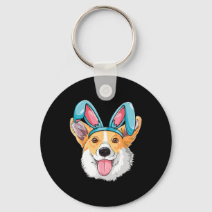 Corgi Easter Bunny Boys Girls Kids Men Women Dog L Keychain