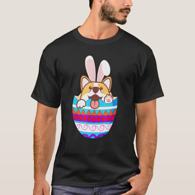 Corgi Easter Egg Corgi T-Shirt (Front)