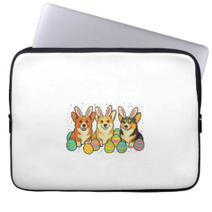 Corgi Easter T-Shirt_1 Laptop Sleeve