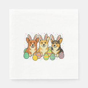 Corgi Easter T-Shirt_1 Napkin