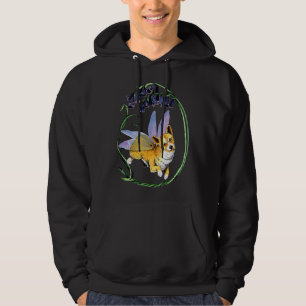 Corgi Faerie With Welsh Bluebells Hoodie