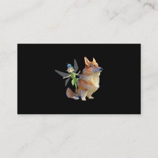 Corgi & Fairy - Funny Pembroke Welsh Corgi Business Card