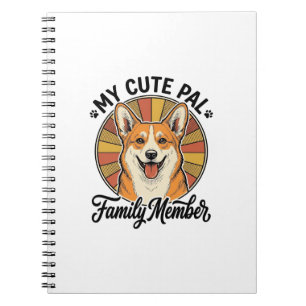 Corgi Family Shirt Vintage Pet Lover Design_1 Notebook