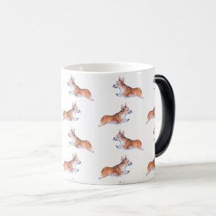 Corgi flight sumie pattern magic mug