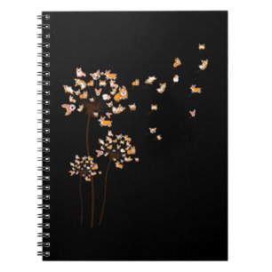 Corgi Flower Fly Dandelion Cute Dog Lover Notebook