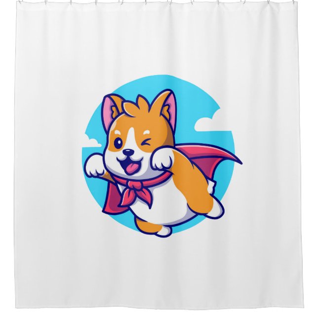 Corgi flying sky cape funny cute (Front)