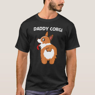 Corgi For Men Dad Pet Dog Animal Doggy Owner T-Shirt