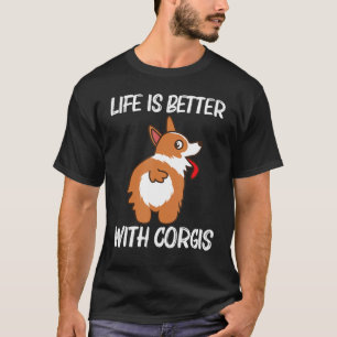 Corgi For Men Women Pet Dog Animal Doggy Owner T-Shirt