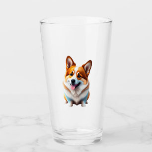 Corgi funny dog cute animal puppy pet style glass