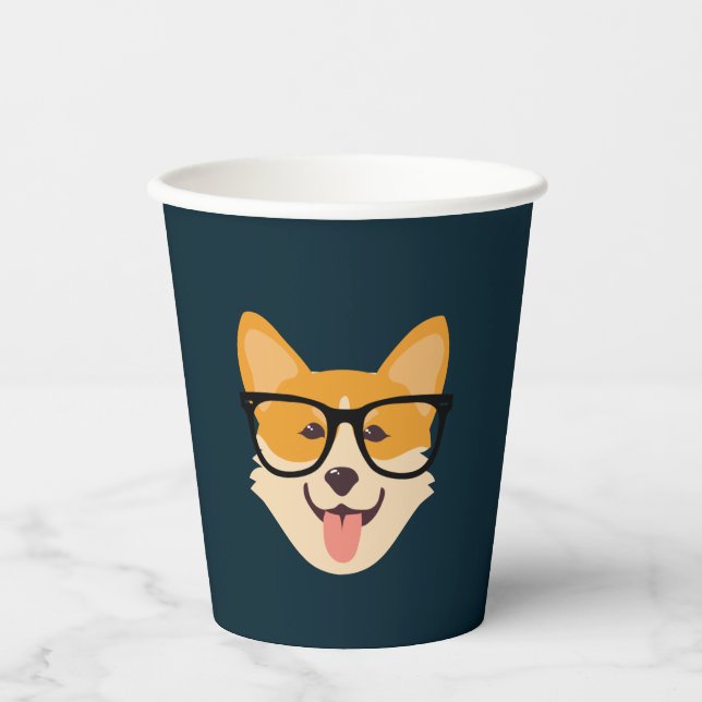 Corgi Funny  Paper Cups (Front)